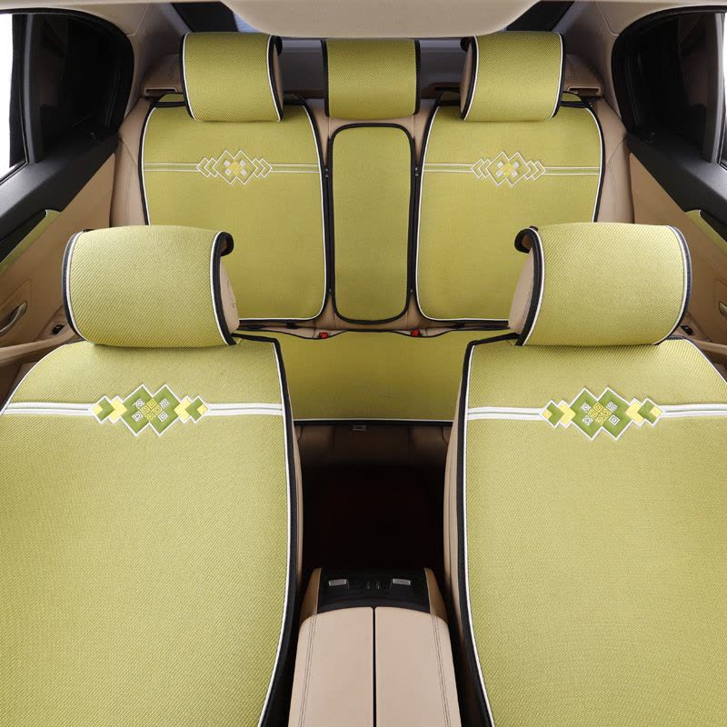 [汽车用品]NILE尼罗河 四季座垫平铺通用款百变形格 草绿色图片