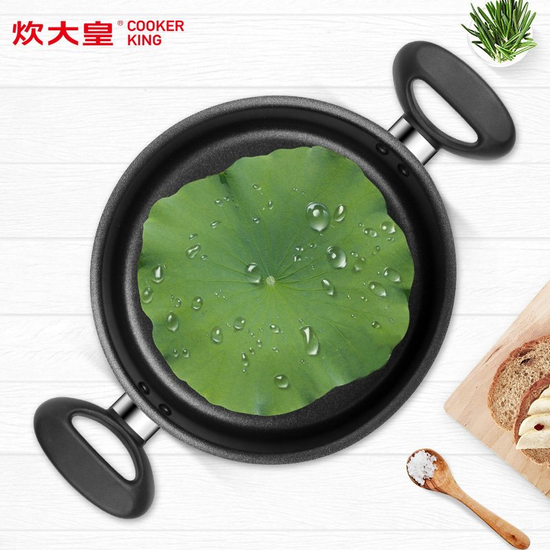 炊大皇(COOKER KING)汤锅 T20D1 家用小火锅煲汤锅具汤锅炖锅20cm加大不粘锅电磁炉通用