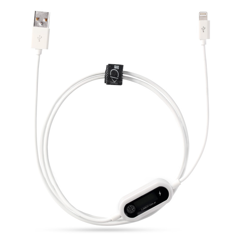 一虫eCHOO MICRO USB 智能数据线TPE材质 USB连接线 带屏幕数据线 快速充电线 长度1米