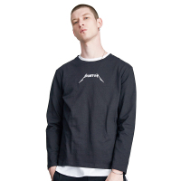 Lilbetter男士T恤 秋季新款打底衫小清新潮流上衣圆领长袖体恤男91731204