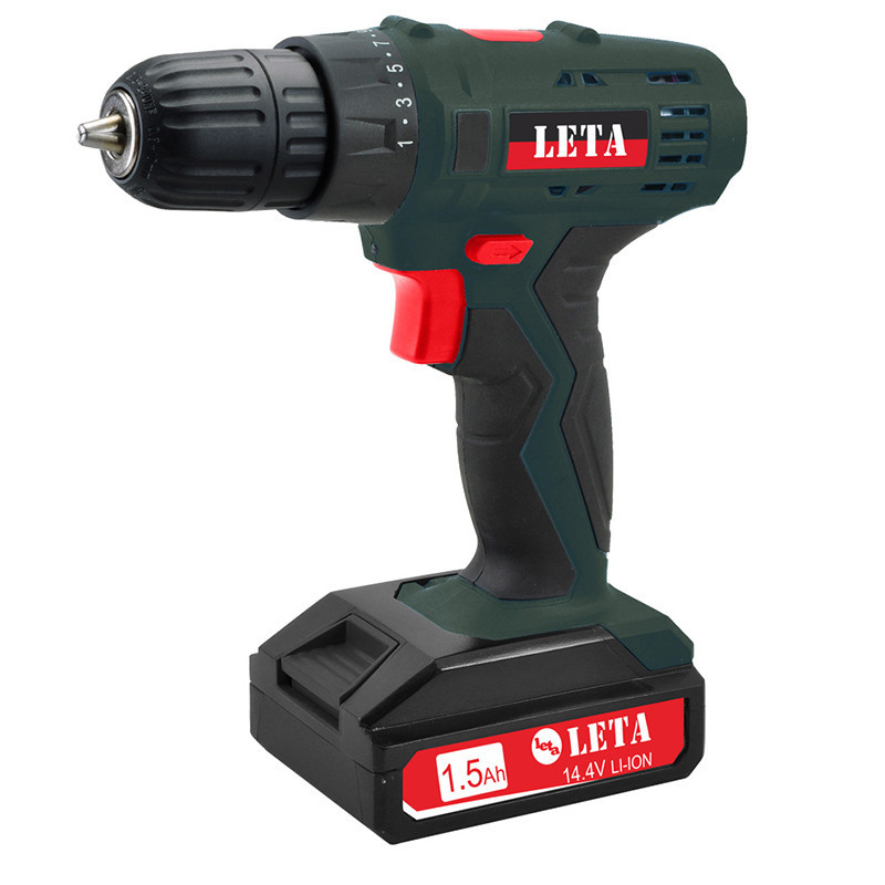 [苏宁自营]勒塔(LETA)工具 家用充电钻14.4V锂电池 无线手电钻套装 LT-LE921