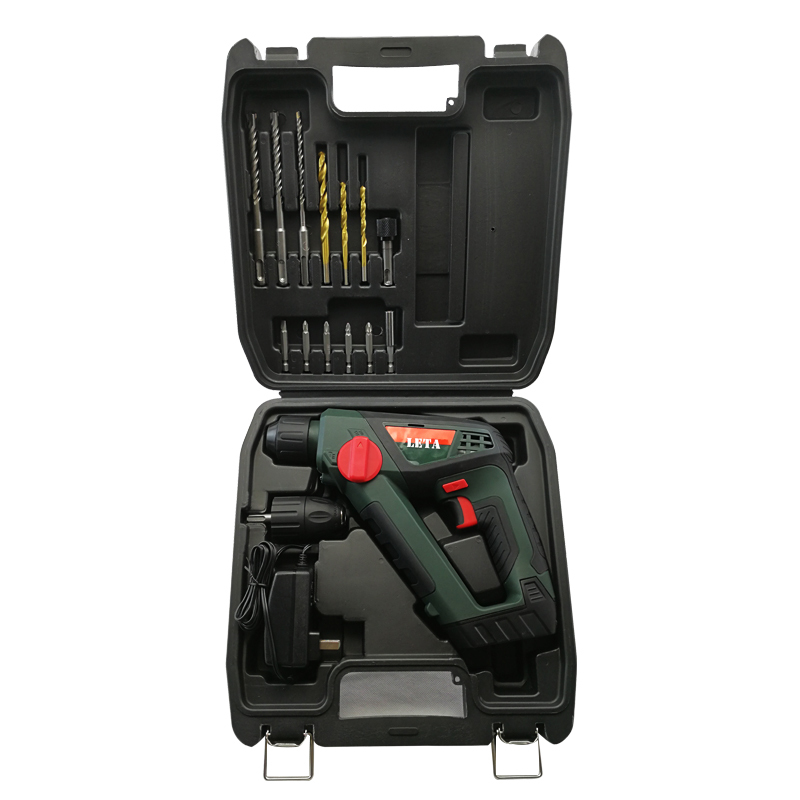 [苏宁自营]勒塔(LETA)工具 家用充电钻16V锂电池 电锤无线套装 LT-LE951