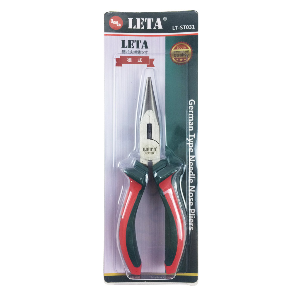 【苏宁自营】勒塔（LETA）工具 德式尖嘴钳6寸尖口 LT-ST031