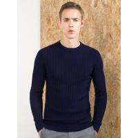 富贵鸟男士长袖针织衫圆领纯色加厚针织衫毛衣打底衫FGN3601