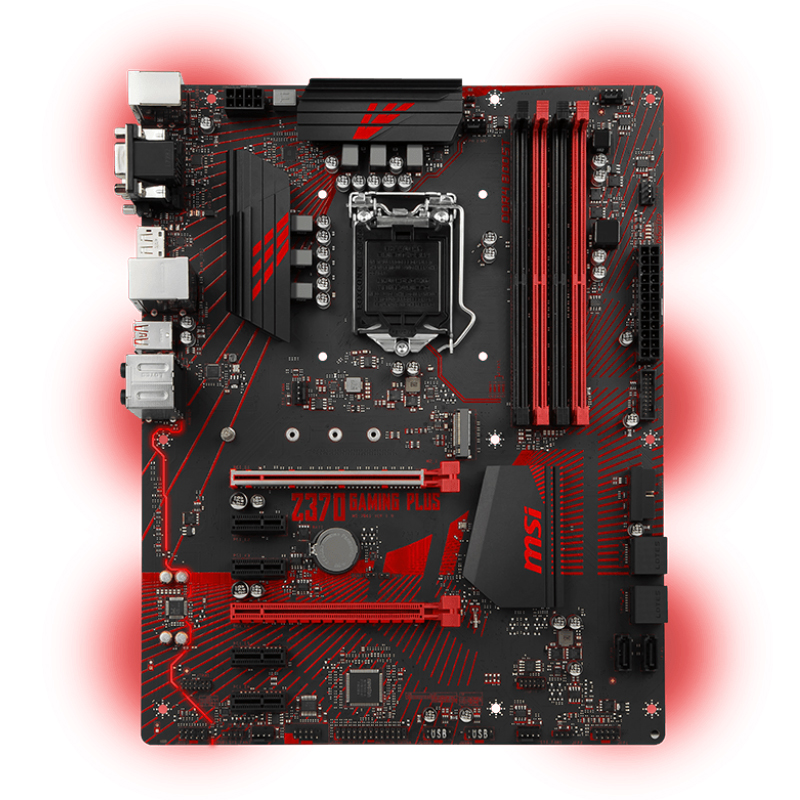 微星(MSI)Z370 GAMING PLUS 台式机游戏主板(INTEL平台/LGA1151)高清大图