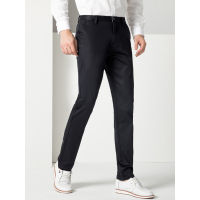 富贵鸟2017秋冬新款男士长裤纯色修身男裤子直筒裤FGN813