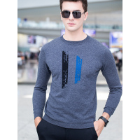 卡帝乐鳄鱼男士圆领纯羊毛针织衫毛衣加厚保暖羊毛衫KDL7685