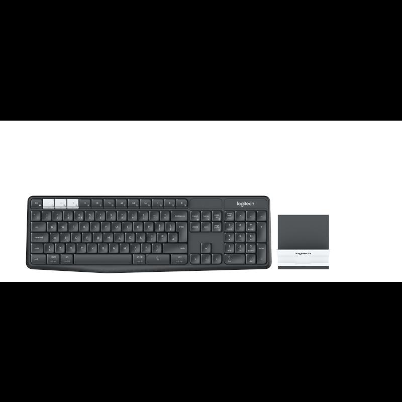 LOGITECH 920-008253 K375S MULTI-DEVICE WRL KB & STAND COMBO