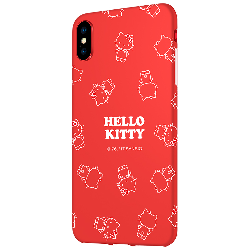 优加 iPhone X手机壳/手机套/保护壳/保苹果X手机套/保护壳Hello Kitty卡通硅胶防摔软壳