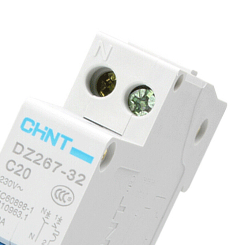 正泰CHNT小型断路器 双线空气开关 DPN 双进双出 DZ267 1P+N 20A