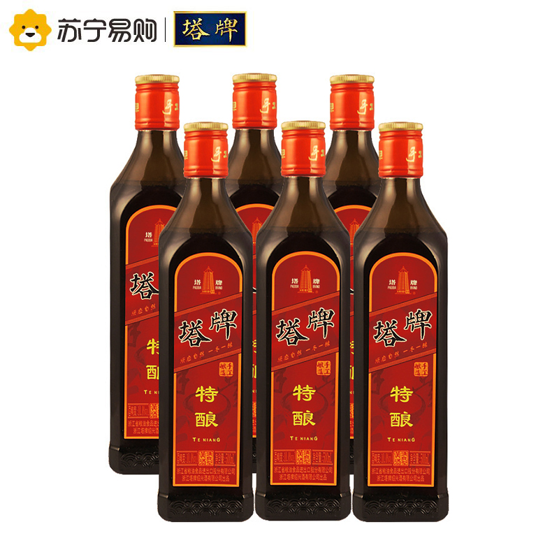 [苏宁超市]塔牌黄酒 10度 特酿 500ml*8瓶 整箱装高清大图