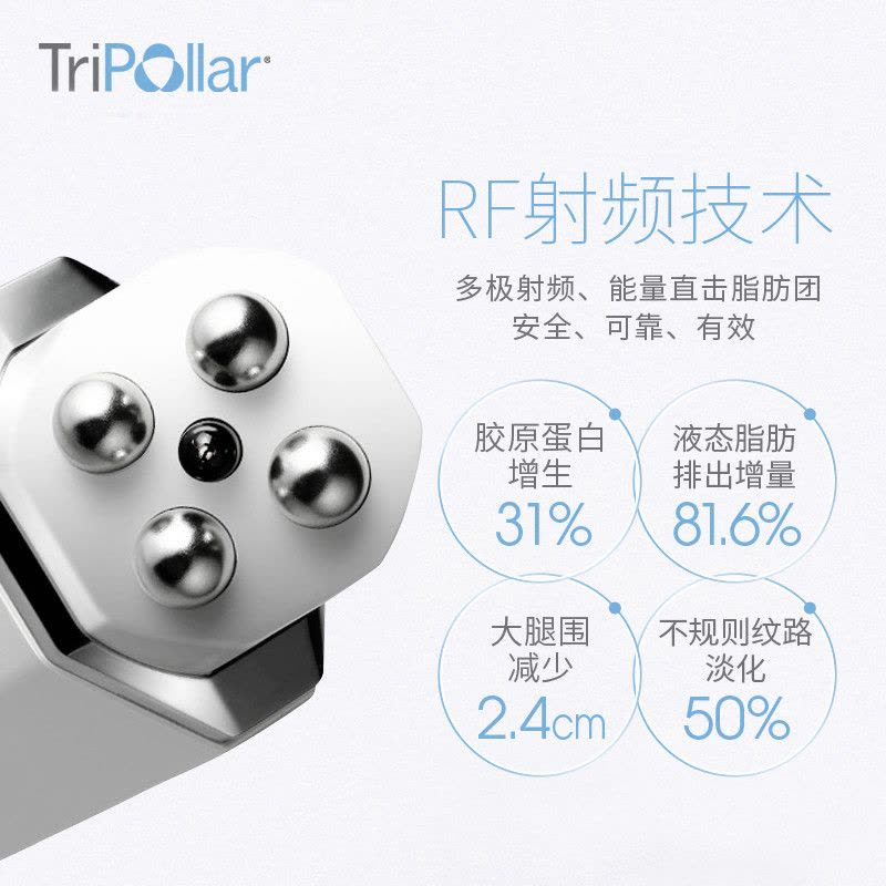 tripollar Pose 美容器 进口美体仪器家用射频电子美容仪 塑形紧致美容仪 插电源式 白色图片