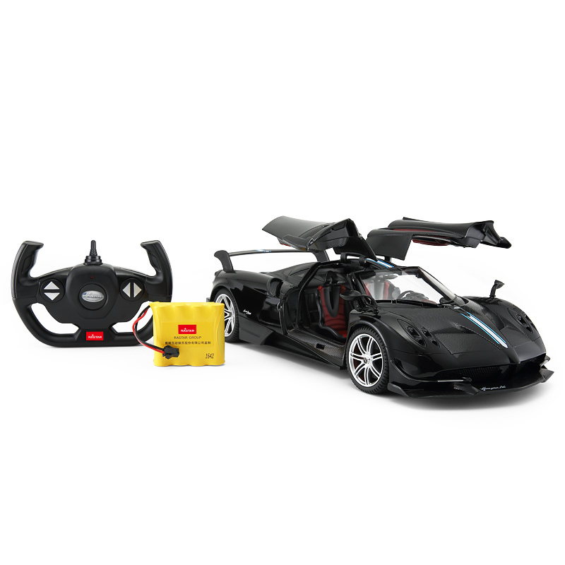 星辉(Rastar)帕加尼充电动遥控汽车1:14儿童玩具开门车模75460黑色