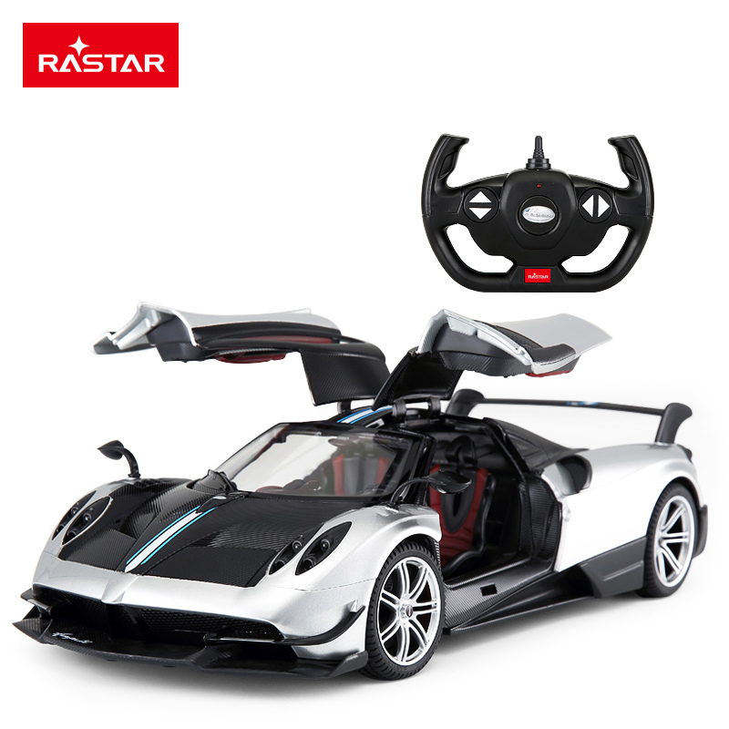 星辉(rastar)帕加尼充电动遥控汽车1:14 儿童玩具开门车模75460银色