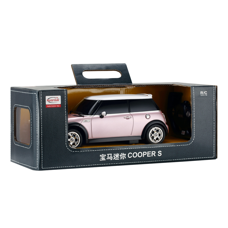 星辉(Rastar)宝马MINI电动遥控车儿童玩具 1:14遥控汽车宝马车模型21800玫瑰金