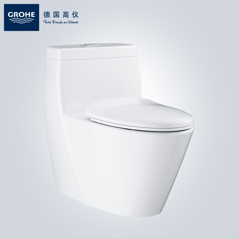 德国-高仪(GROHE)普洛洁双漩虹吸式 坐便器 家用 马桶套装