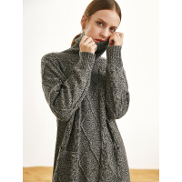 GLB171HH气质长款高领羊绒衫