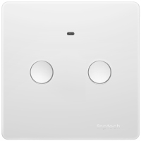 领普科技(linptech)Q1W2智能墙壁双开开关 家用人体感应按钮开关插座面板(搭配N1网关可WiFi远程控制开关灯