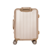 ACMILANAC米兰 细条纹铝框行李箱 013 香槟金 20寸