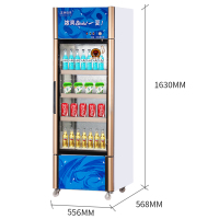 五洲伯乐(WUZHOUBOLE)LC-228 228升 商用展示柜 侧开门 冷柜 冰柜 冷藏 陈列柜 饮料柜 保鲜柜