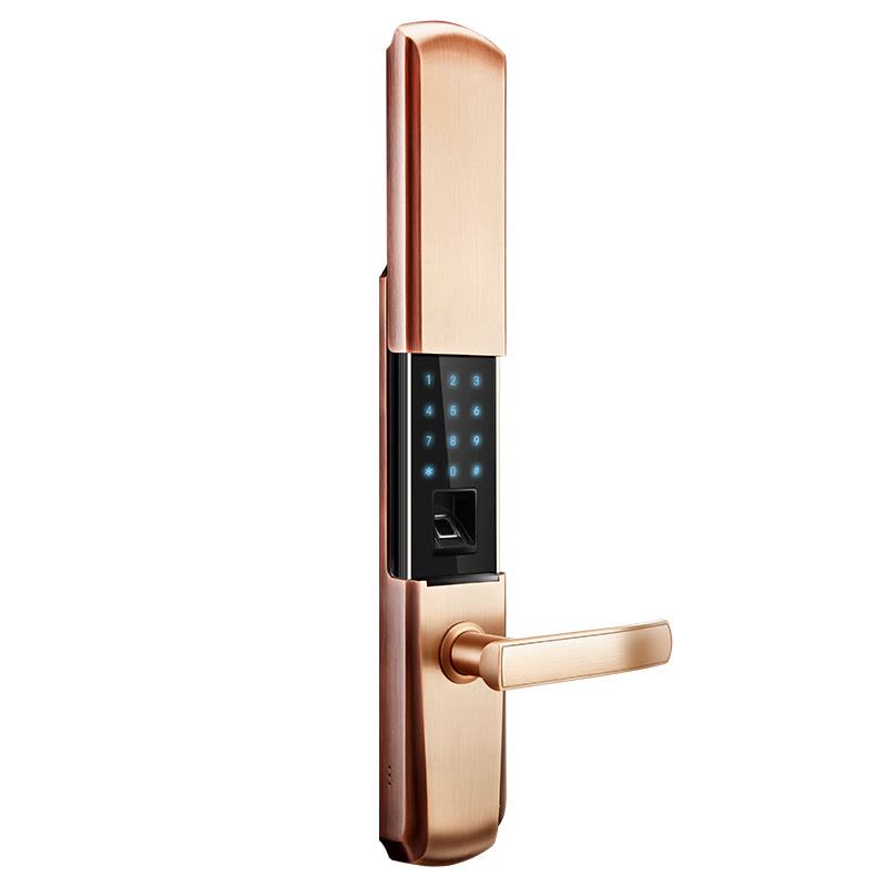 美的(Midea)指纹锁MOLK-LA012-B家用电子锁 手机智能互联 APP指纹密码钥匙开门(右开门)图片