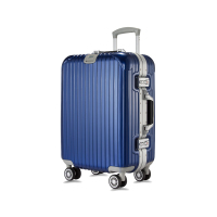 ACMILANAC米兰 细条纹铝框行李箱 013 皇家蓝 20寸