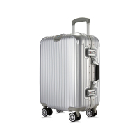 ACMILANAC米兰 细条纹铝框行李箱 013 银色29寸