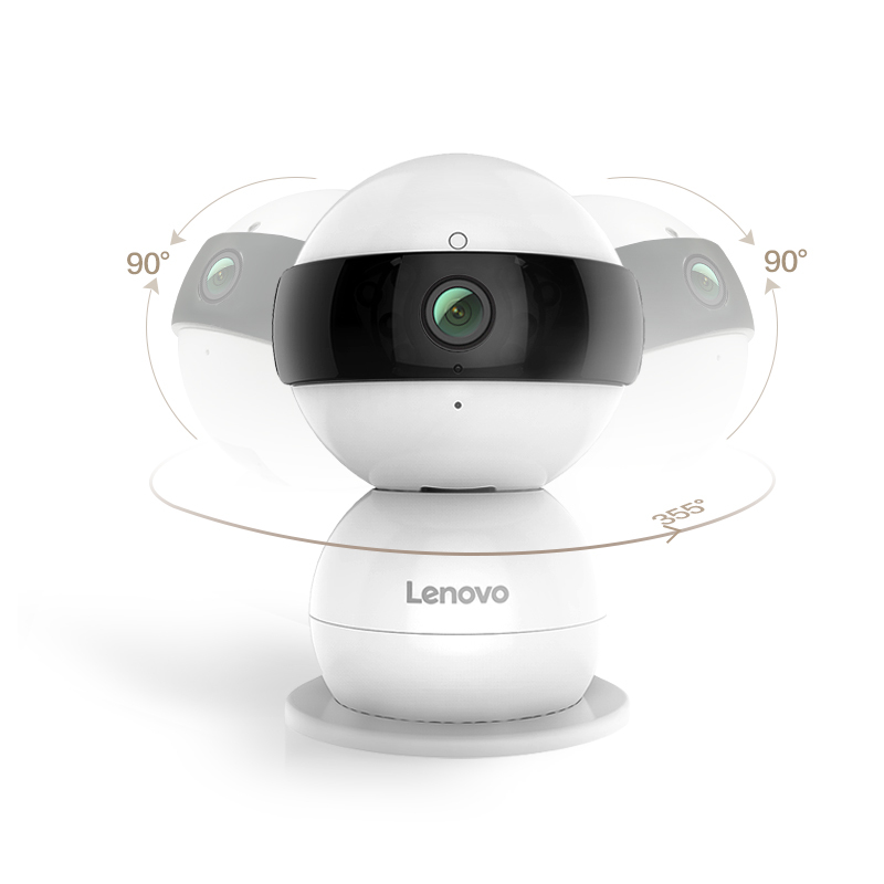 联想(Lenovo)看家宝 1080P云台智能摄像机 高清夜视 监控器家用 360度全景旋转拍摄 无线网络智能摄像头