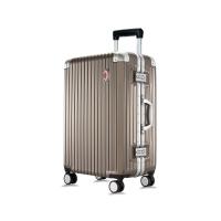 ACMILANAC米兰 铝质包角亮面铝框行李箱 020 29寸 深空灰