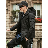 lilbetter男羽绒服 连帽修身日系学生外套保暖轻薄冬季男士羽绒衣91648215