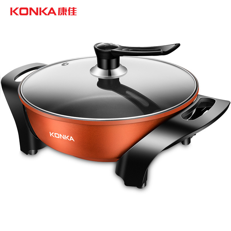 康佳(KONKA)电火锅 KEP-5LR01 家用多功能 进口涂层 5L 韩式锅