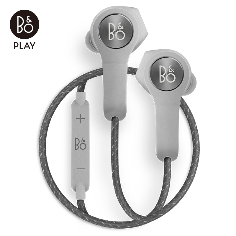 B&O PLAY(by Bang & Olufsen)BeoPlay H5 无线蓝牙音乐手机耳机 浅灰色 限量版 磁吸