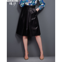 仿皮PU高腰修身半身裙ML21630829