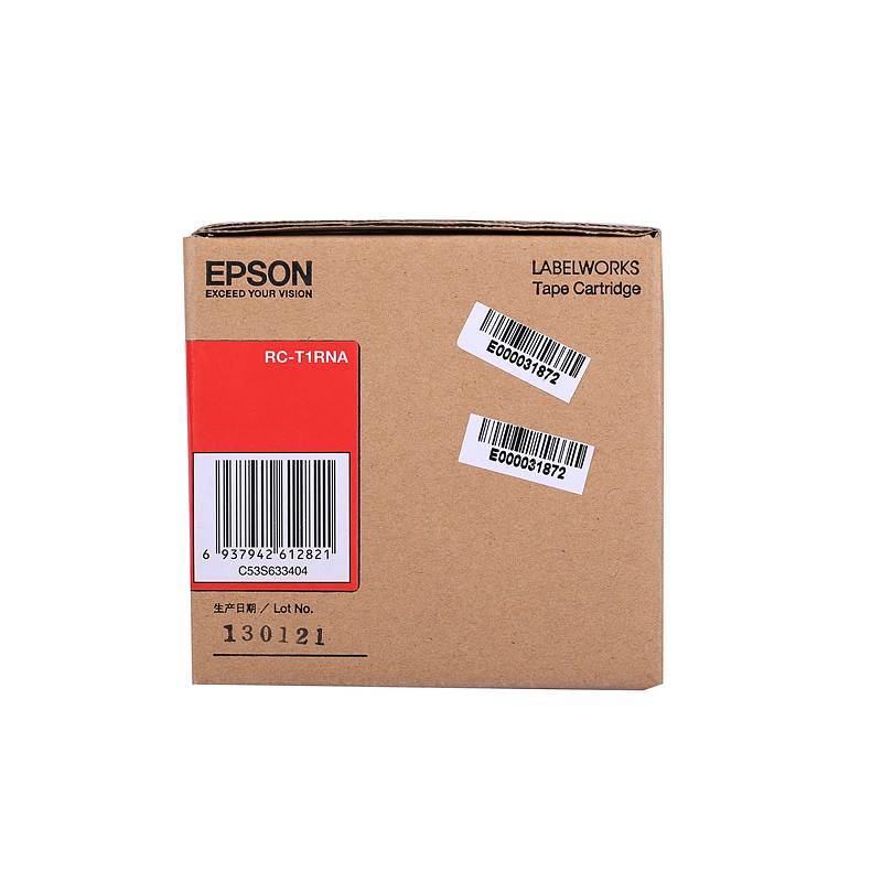 爱普生(EPSON)原装 标签红色 色带 RC-T1RNA(根)