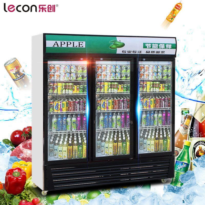 乐创(lecon)展示柜 商用冰柜 冰箱冰箱饮料柜冷柜三门风冷图片