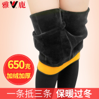 雅鹿650g加绒加厚打底裤袜冬季保暖裤女外穿连裤袜