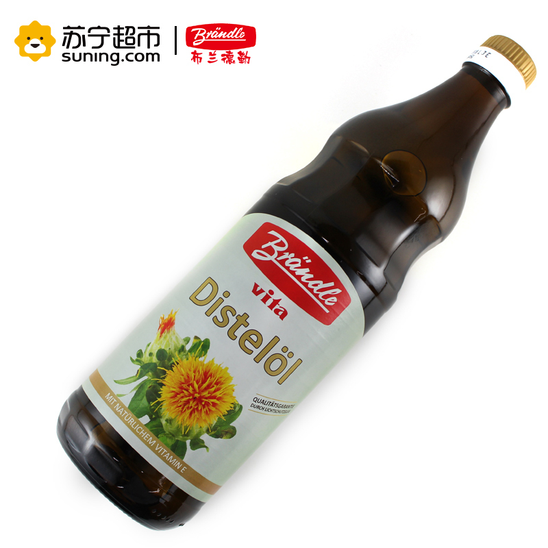 德国原装进口压榨食用油 布兰德勒(Brǎndle)红花籽油 高亚油酸 750ml