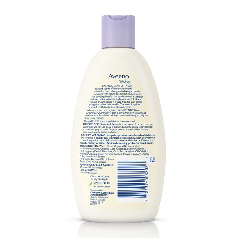 艾维诺（Aveeno） 燕麦婴儿晚安好眠沐浴露 镇静儿童沐浴露 236ml 有香味 美国原装进口