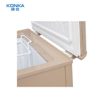 康佳(KONKA)105升 单门小冷柜 家用冰柜 冷藏冷冻保鲜柜 时尚金色 节能省电 顶开式 BD/BC-105DTZ
