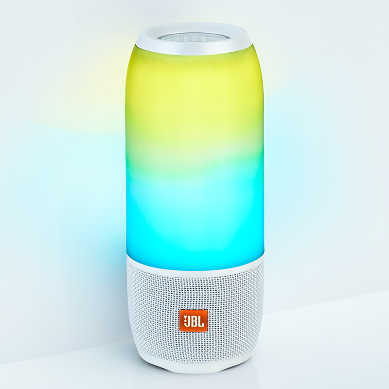 JBL Pulse3 音乐脉动3 炫彩蓝牙小音箱 音响 低音炮 便携迷你音响 音箱 防水设计 珍珠白高清大图