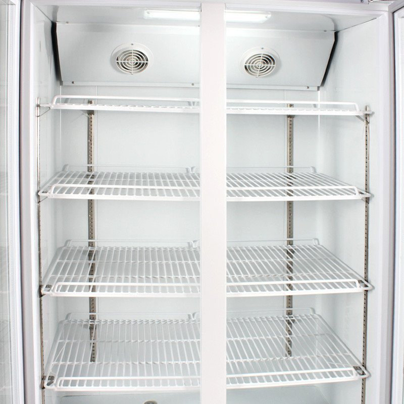 华美(Huamei)LC-630X 630升双门展示柜保鲜冷藏柜铜管 立式商用小型冰柜单门饮料柜 啤酒冷藏柜冰吧 侧开门