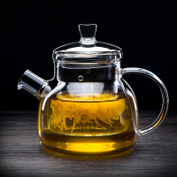 谜家 850ml玻璃茶壶泡茶壶花茶壶红茶黑茶煮茶器耐高温茶水壶带过滤内胆茶具泡茶器飘逸杯