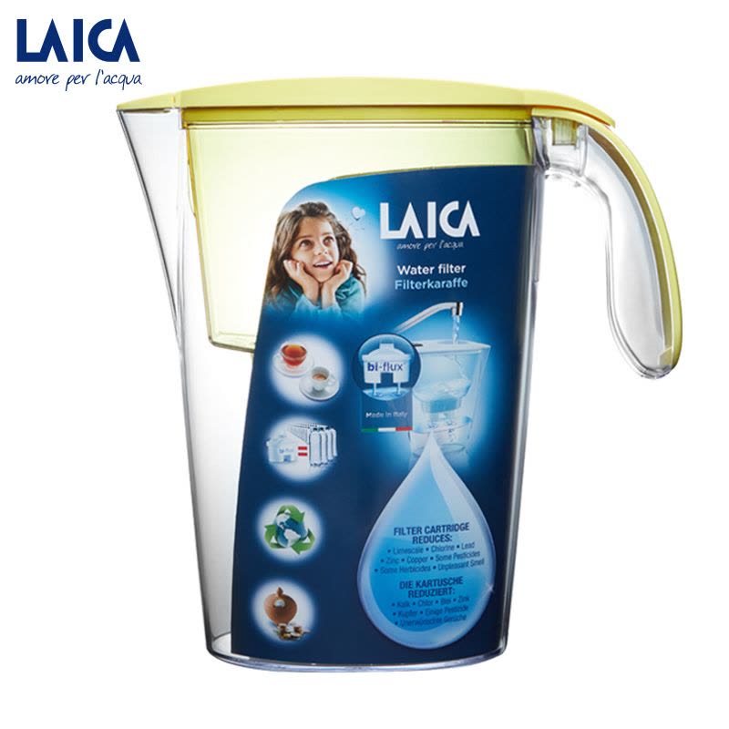 莱卡LAICA意大利进口J703C净水壶家用便携式滤水壶台式净饮机一壶一芯图片