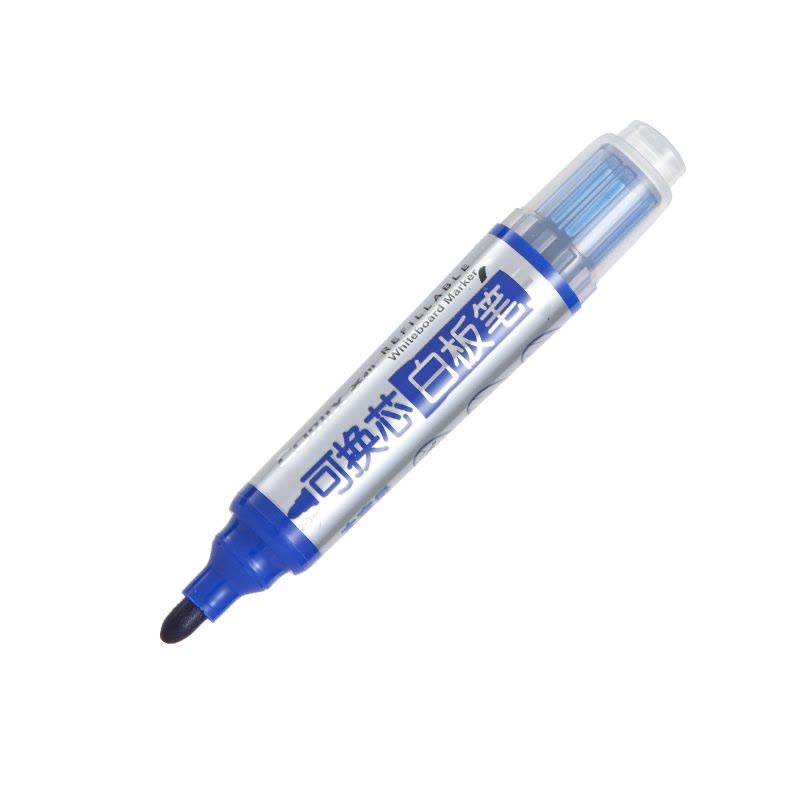 齐心(COMIX)WB707可换芯白板笔10支/盒 2.0mm大容量粗笔 进口油墨可擦笔 文具白板笔 办公培训笔 水性笔图片