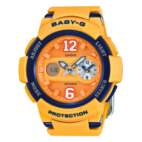 CASIO卡西欧BABY-G系列个性时尚防水铝制表圈防震运动女表BGA-210