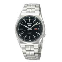 精工SEIKO 5号商务休闲避震防水自动机械男表SNK567J1