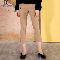 DC澳洲原创休闲裤女修身显瘦九分裤小脚裤子秋装新款微喇叭裤女