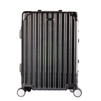 Volkswagen大众 方正复古铝框行李箱 0908 炭黑22寸