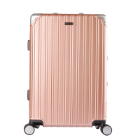 Volkswagen大众 方正复古铝框行李箱 0908 玫瑰金22寸