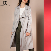 秋款chic风衣外套品牌长款风衣女夏休闲显瘦收腰女士矮个子薄风衣